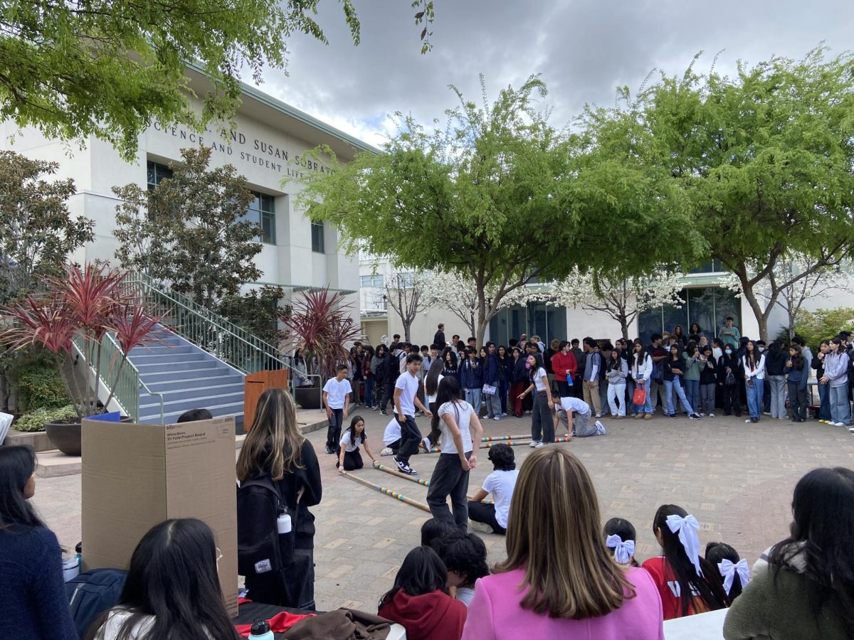 Students perform a cultural dance during the Multicultural Club Fair.