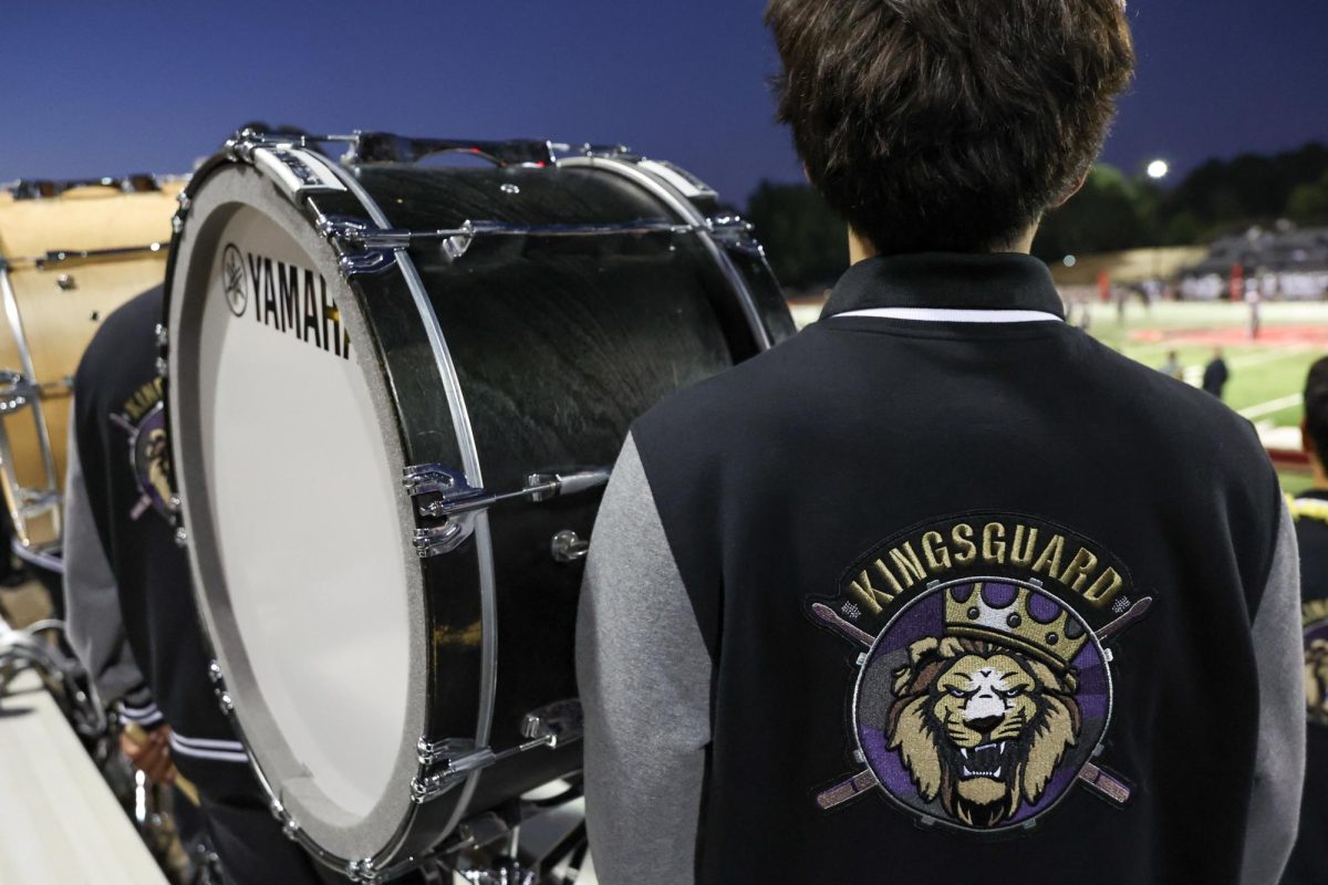 The Kings Guard plays at a football game. (Archbishop Mitty)